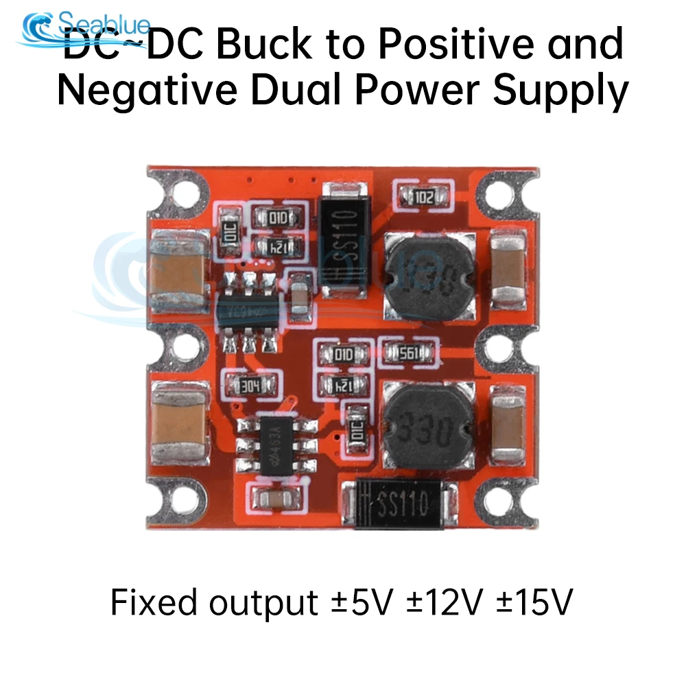 DC-DC Voltage Reduction Module Single Voltage to Positive and Negative Voltage Step-Down Buck Converter Module DC7-50V to 5V 12V