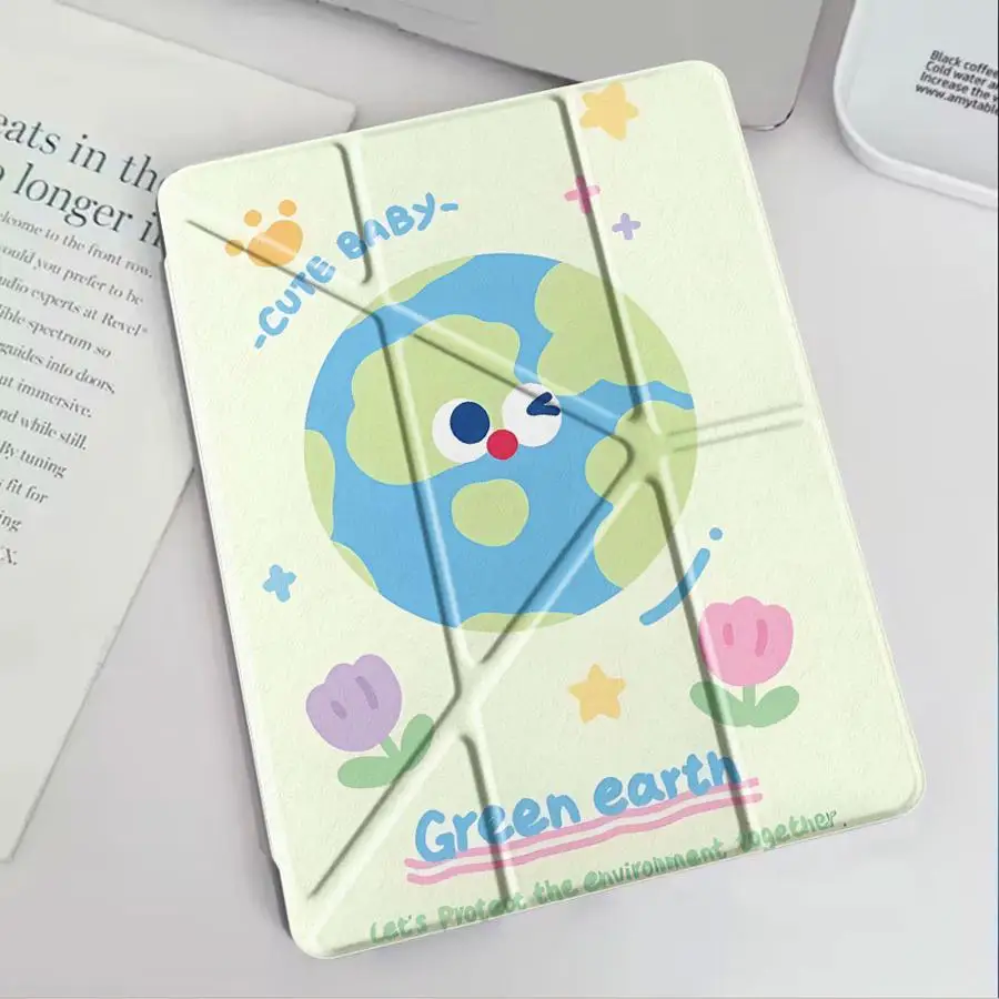 

Holder Cover Tablet Case For iPad Mini 6 7 Pro 2025 Pro 11th 10th 9th 8th 7th 12.9inch Air 4 5 M3 M2 1 2 M4 11inch Cartoon