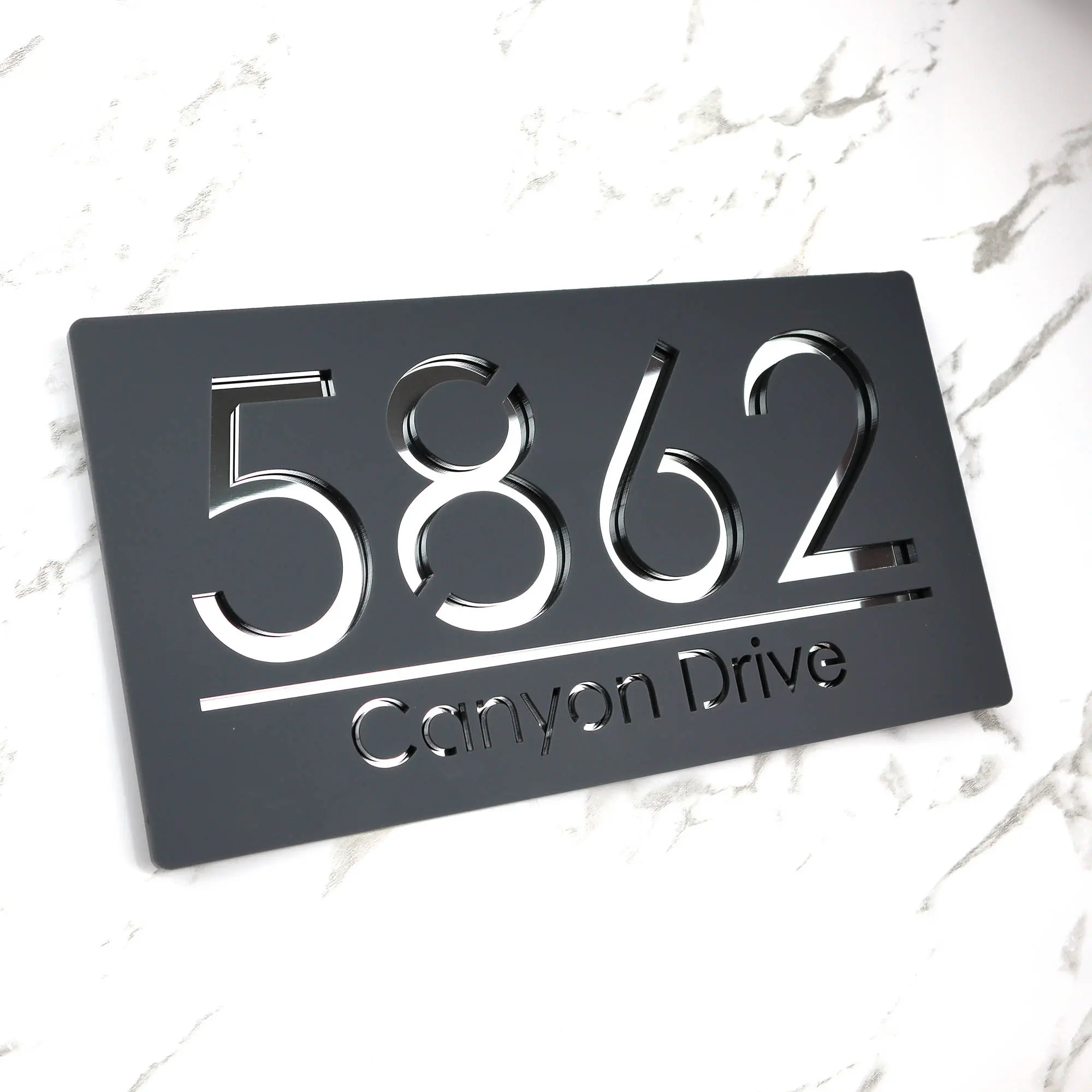 

Laser Cut Matt Mirror Private Customization Personalised Door Numbers House Sign Plaques Personalised Laser Number