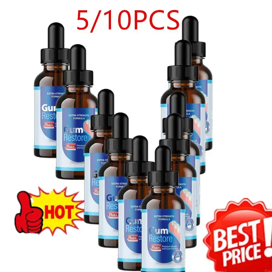 

5/10PCS Gum Care Products Liquid Gum Repair Gum Regrowth Natural Oral Care Drops Gum Restore Oral Gum Care Liquid For Oral Care