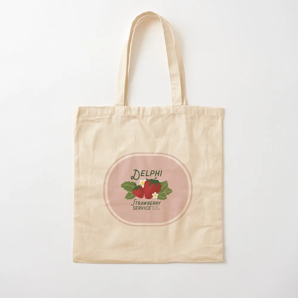 Delphi Strawberry Service Tote Bag large size bags Eco bag Canvas Tote Bag