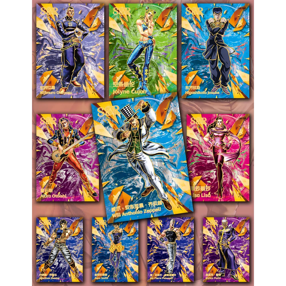 2024 NEW Japanese Anime JoJo Bizarre Adventure Character Collection rare Cards box Game collectibles Card for Child Kids Gifts