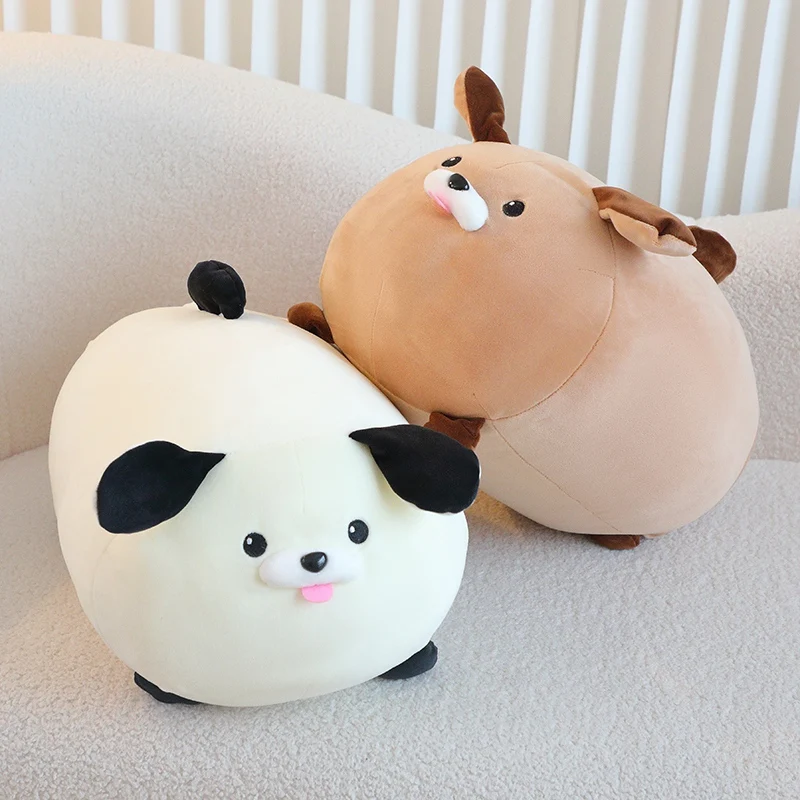 28/35cm Kawaii Anime Simulation Chubby Dog Plush Toys Stuffed Lifelike Super Soft Dog Doll Nice Gifts Home Car Decoration