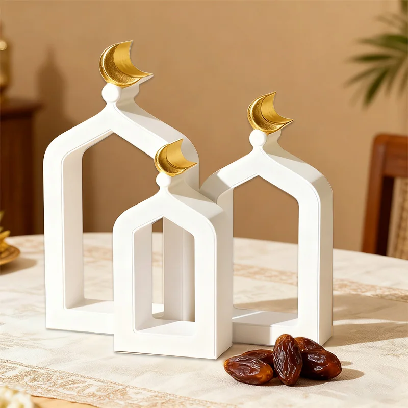 

Ramadan Silicone Mold DIY Handmade Craft Eid Gift Home Table Ornament Muslim Party Decoration Supplies Gypsum Cement Candle Mold