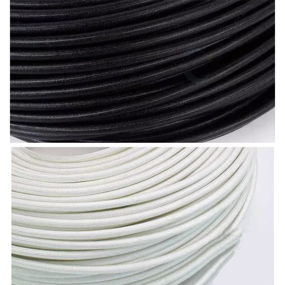 Fiberglass Tube 1- 22mm Silicone Resin Coated Insulated Soft Chemical Glass Fiber Braided Sleeve High Temperature Pipe Wire Wrap