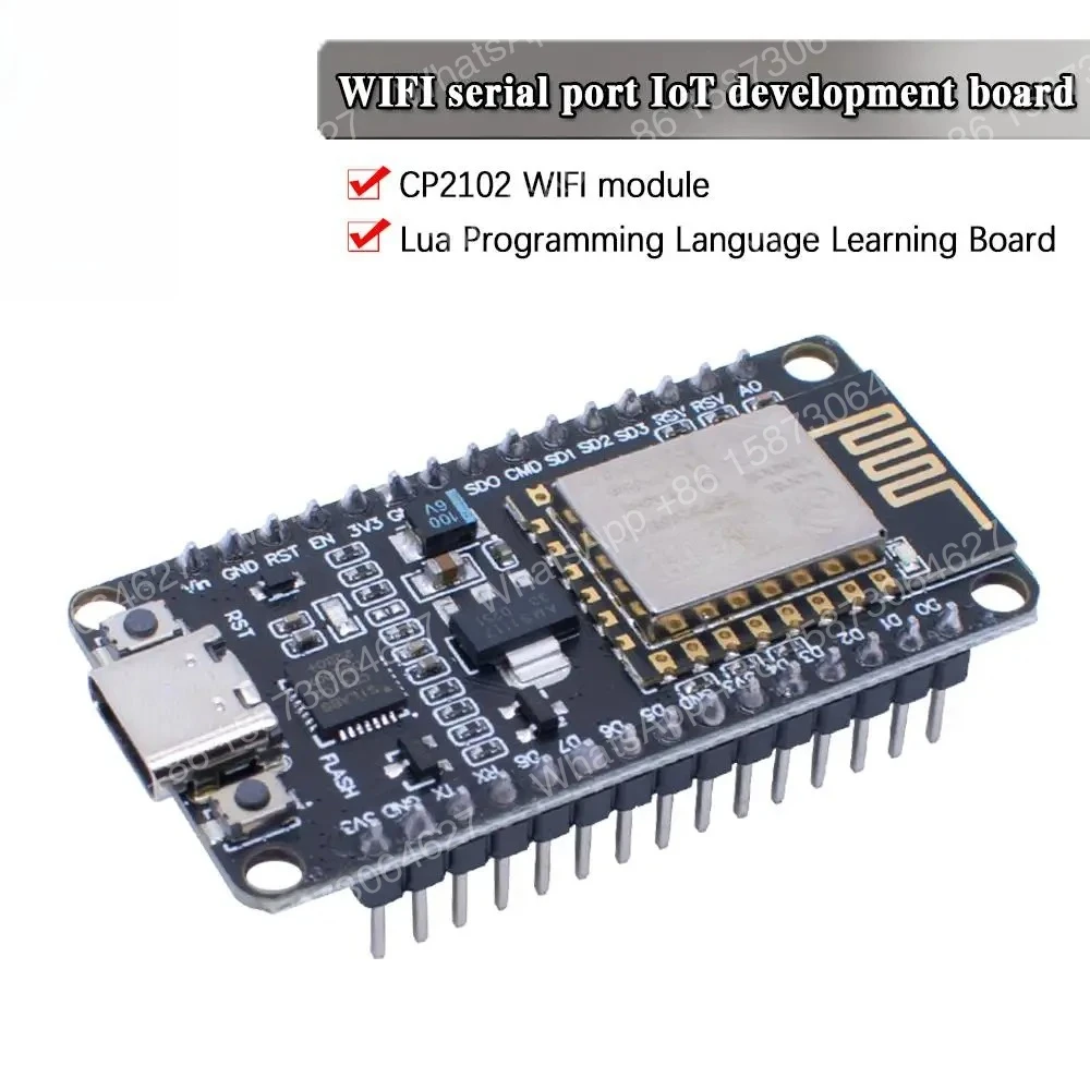 Módulo inalámbrico NodeMCU CP2102, placa NodeMCU Lua V3 basada en ESP8266 TYPE-C, WIFI, IOT, placa de desarrollo de Internet de las cosas, 10 Uds.