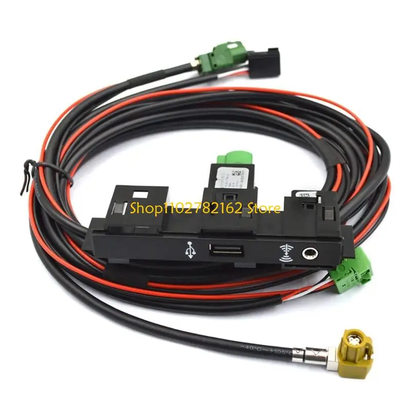 

547B Vehicle Specific USB Chargers Socket Replacement Part 5TA863324B 5Q0035724 For Select Model Black ABS