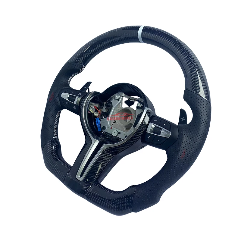 

Carbon fiber Steering Wheel for BMW M3 4 5 6 Series F10 F20 F21 F23 F31 F33 F11 F12 F02 E92 F39 F26 F16 E91 E71 E84 E93 F87 E88