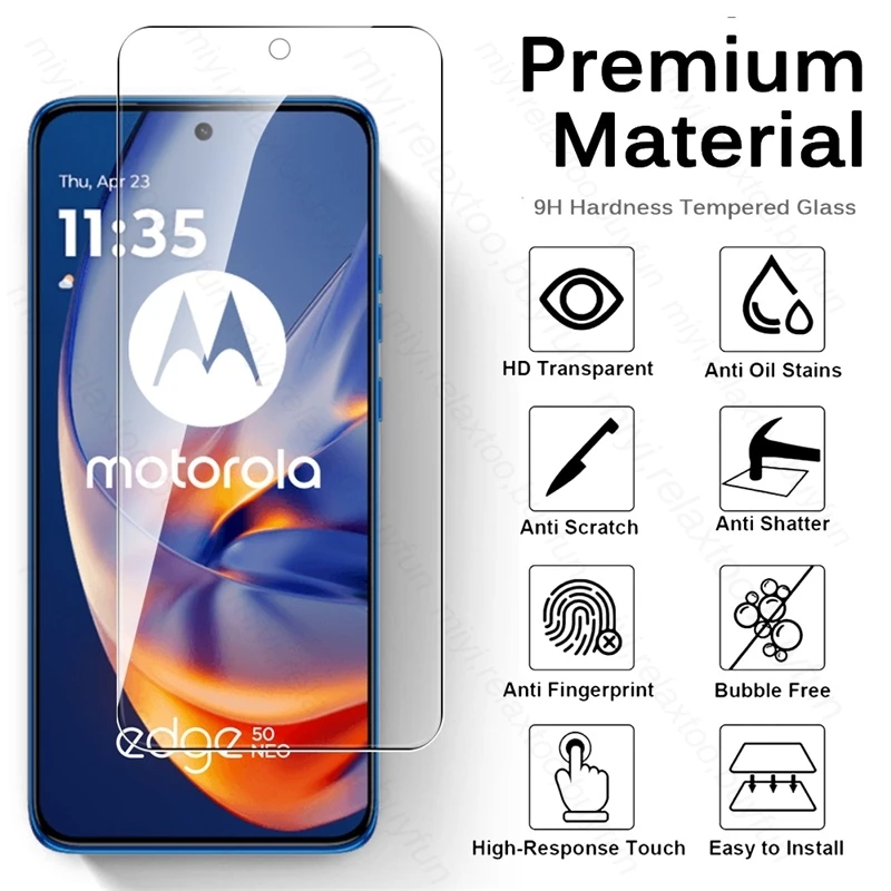 2-In-1 Tempered Glass Screen Protector For Motorola Edge 50 Neo 5G Camera Glass Moto Edge50Neo MotoEdge50Neo MotorolaEdge50Neo