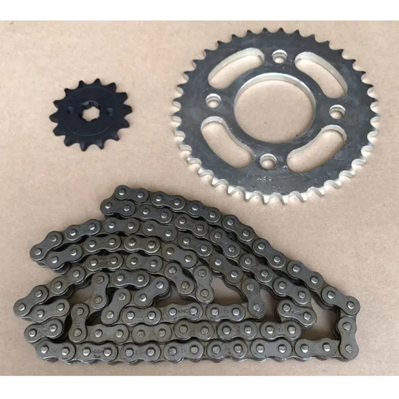 Motorcycle Chain Large and Small Sprocket Drive Kit for Kymco Original Ck125-9a Kpie