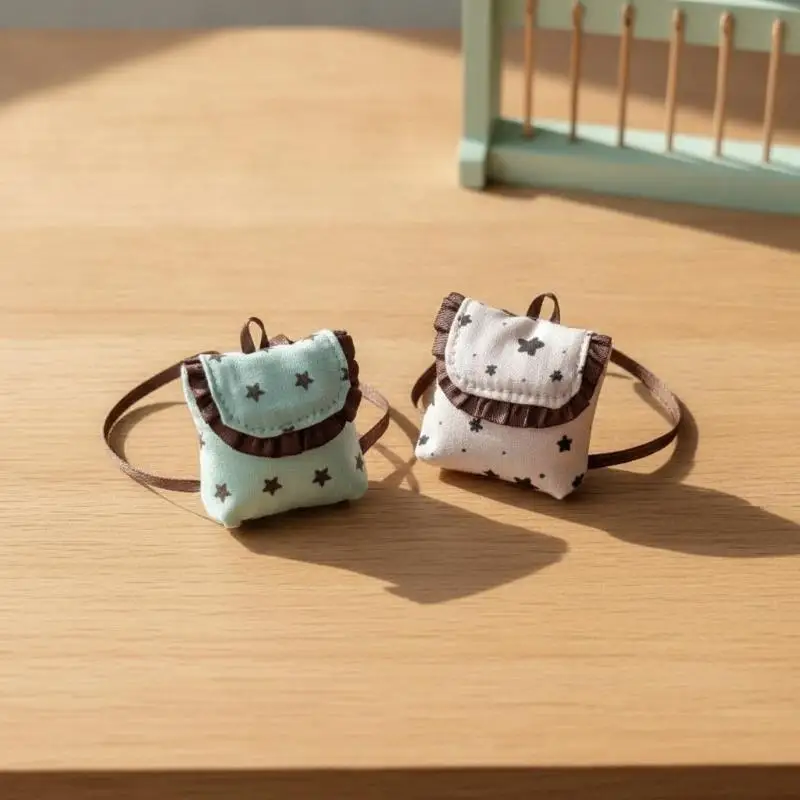10-20cm Doll Backpack Model Mini Doll Dress Up Accessories Dollhouse DIY Decoration Pretend Play Toys