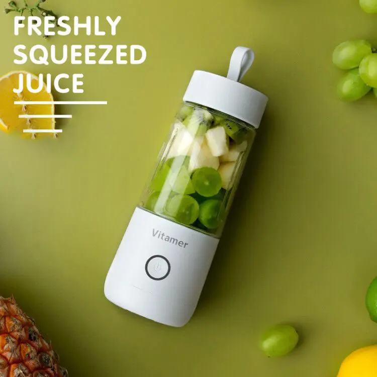 Espremedor de frutas elétrico usb 350ml recarregável sem fio smoothie liquidificador máquina mini misturador frutas copo suco misturador cozinha