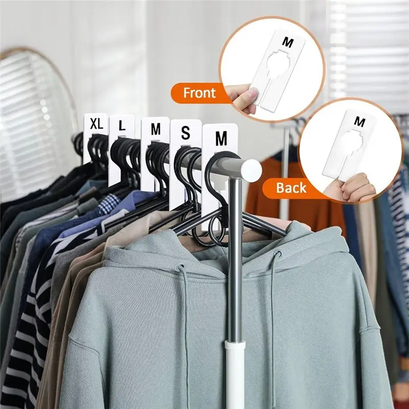 AT63-Clothing Dividers Clothes Dividers For Closets Closet Rack Dividers White