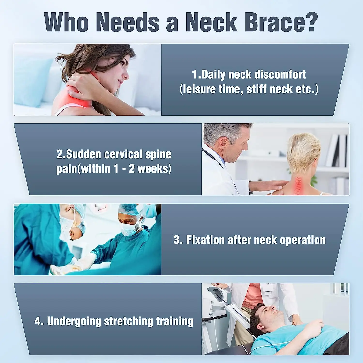 2025 Orthopedic Traction Device Portable Cervical Collar Neck Brace Adjustable Feature Pain Relief Rehabilitation