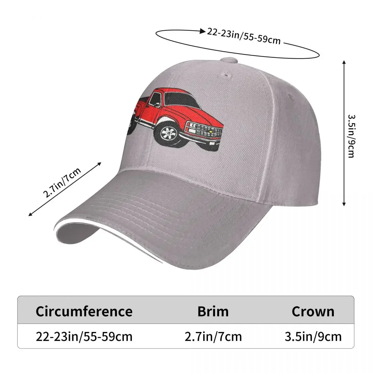 Chevy Stepside Cap Fashion Casual Baseball Caps Adjustable Hat Hip Hop Summer Unisex Baseball Hats Customizable Polychromatic