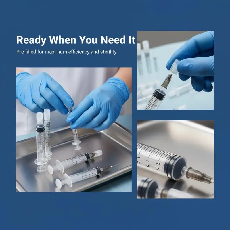 1pcs Glass Syringe Luer Lock Syringe Borosilicate Glass Prefillable Syringe view 3
