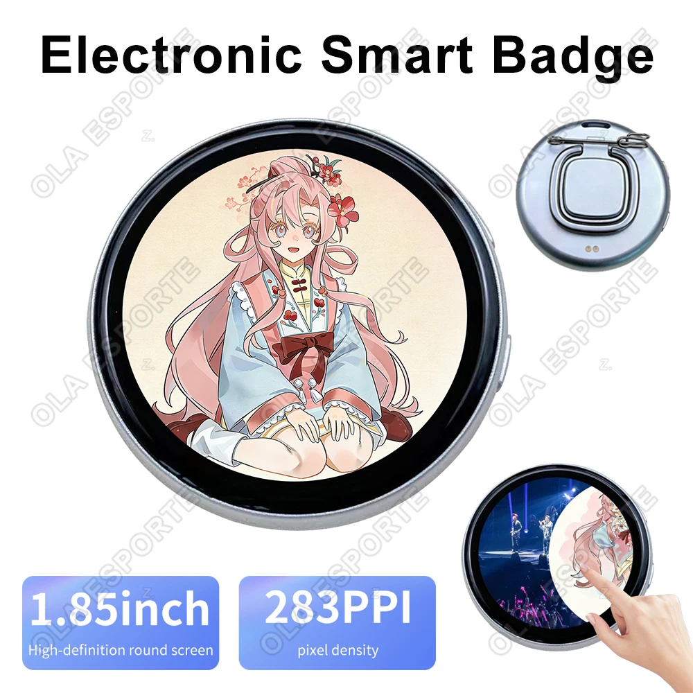

New Dynamic Electronic Badge Anime Merchandise Digital Display Badge For Game Peripherals Excellent Birthday Gifts For Otaku Fa