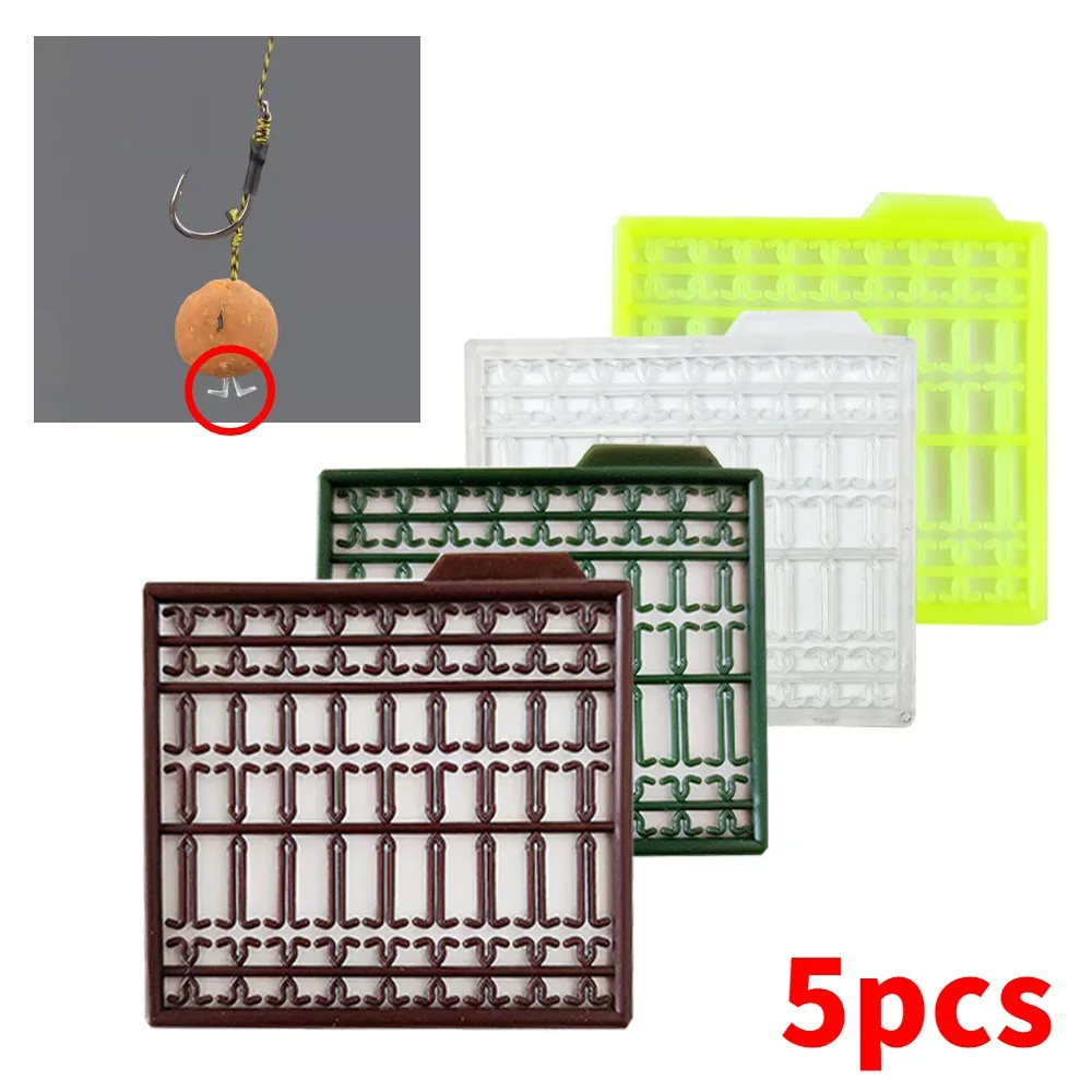 

5PCS Grid Type Stopper Plastic V-Shape Micro Bait Stop Bead Holder Carp Fishing Accessories Tackle