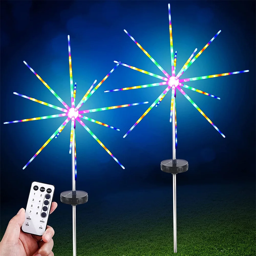 

LED Solar Firework Meteor Horse Lamp Starburst Fairy String Lights Garland Waterproof Christmas Lights for Lawn New Year Light