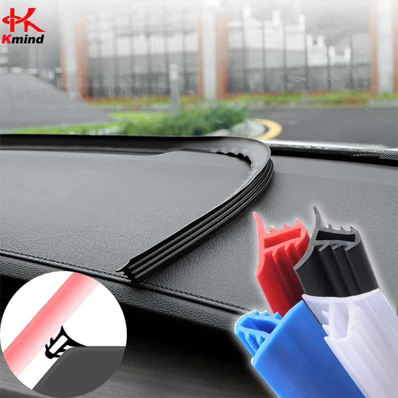 

Car Sticker Dashboard Sealing Strip Noise Sound Insulation Rubber Strips Leakproof Weatherstrip Auto Anti Leak Strip Accessories