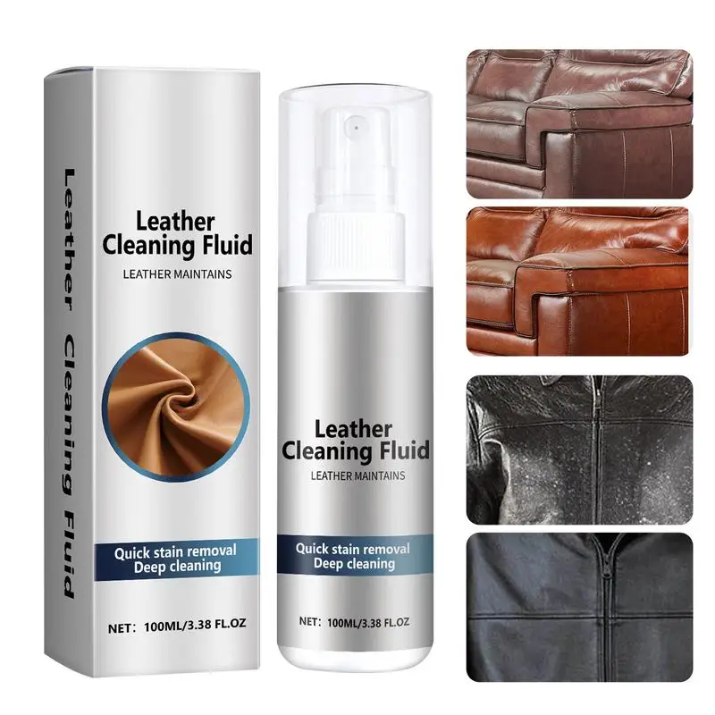 

Leather Furniture Cleaner Conditioner 100ml Synthetic Leather Cleaner Leather Care Products Deep Cleaning Leather Solution For