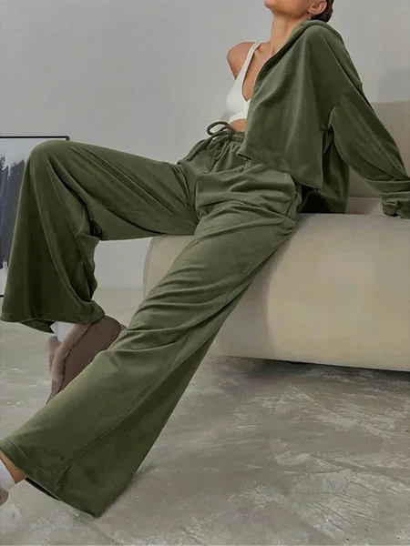 Autumn Women's Suits, Women's Jackets, Loose Fashionable Casual Wear, Trousers Suits, Women's Two-piece Sportswear Suits