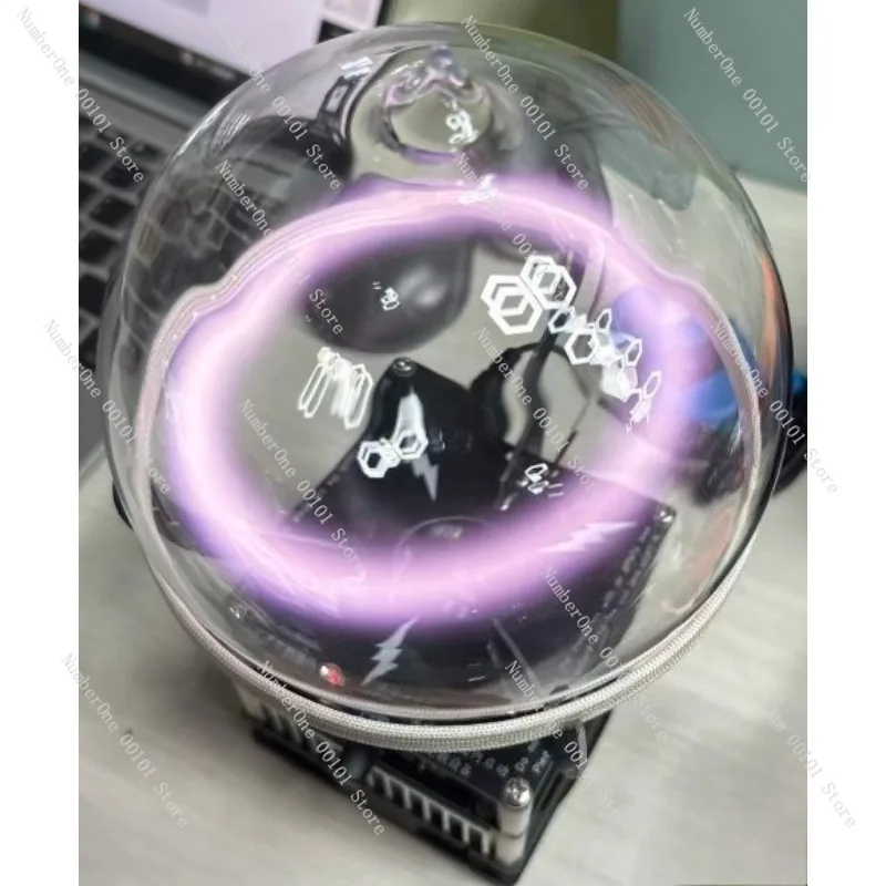 Plasma Ring Sphere Reactor Ion Ball Lamp, Stunning Visual Effects Inert Gas Glow Decorative Light