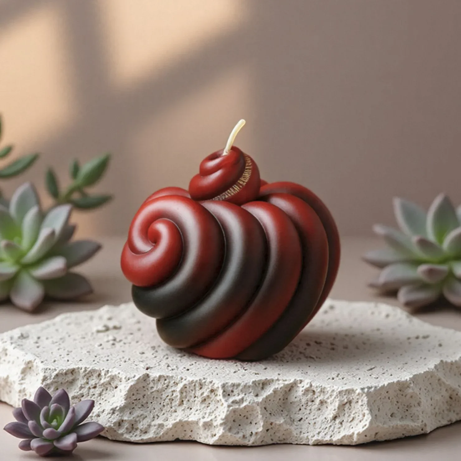 

VERIDIAN Spiral Love Silicone Molds DIY Heart-shaped Scented Soap Plaster Epoxy Resin Molds Candle Molds for Candle Making