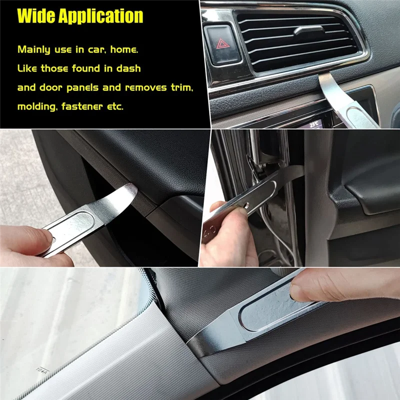 Herramienta de extracción de Panel de embellecedor de coche, Mini herramientas de bolsillo para Interior de coche, embellecedor de Panel de Popper, herramienta de cuña de piel automotriz