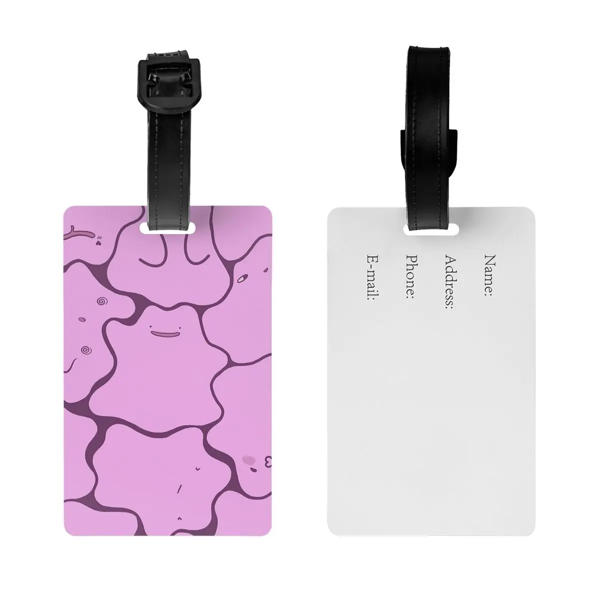 Ditto Pattern (no Shiny) Luggage Tags Suitcase Accessories Travel Baggage Boarding Tag Label Holder ID Name Address