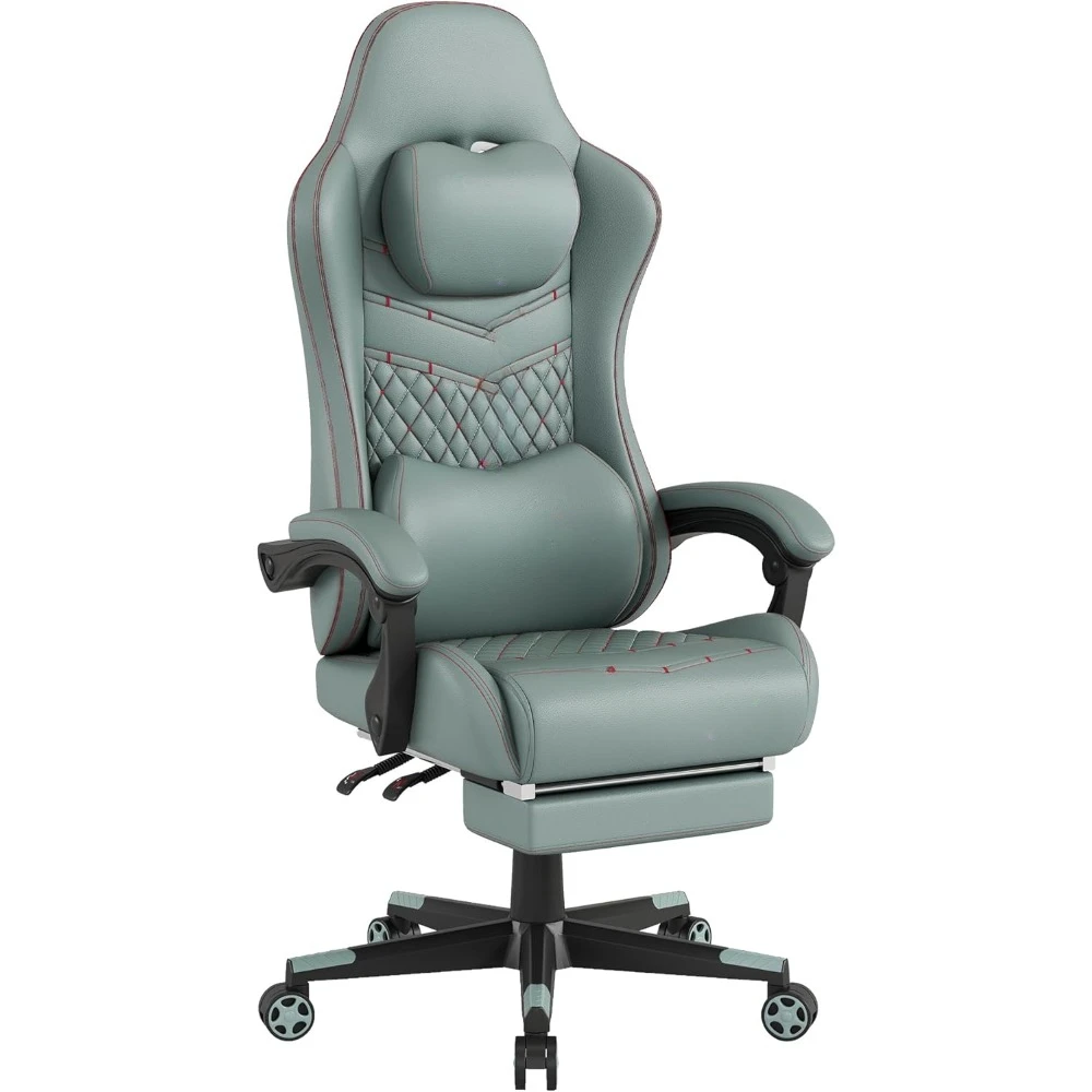 

Office Chair Computer Chair with Footrest Ergonomic Backrest and Lumbar Support Game Chair with 360°-Swivel