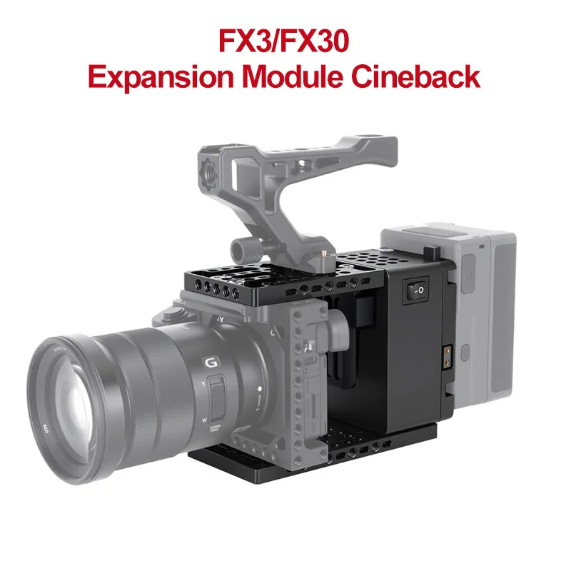 CAMVATE Height-Adjustable Camera Cage Expansion Module Cineback For FX3/FX30 For Sony a7m4 Universal Cage Expansion Module