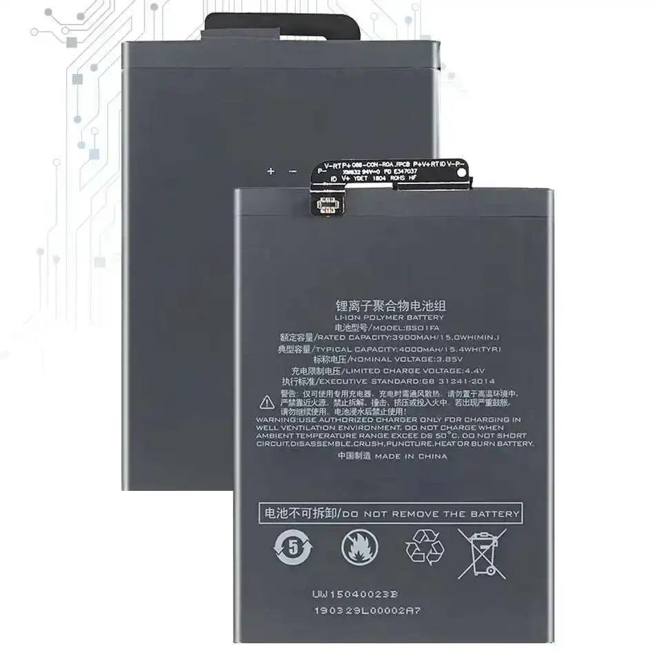 

Сменный аккумулятор BS01FA для Xiaomi Black Shark 1/Black Shark Dual SIM TD-LTE/SKR-A0 AWM-A0