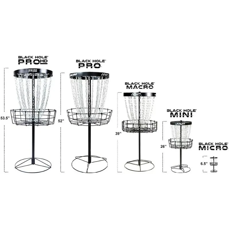 هدف سلة الجولف المحمولة ذات 24 سلسلة من Black Hole Pro HD