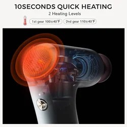 Breo Lucky 7 Heated Massager GunStimulator Body Relax Low Noise for Leisure Time
