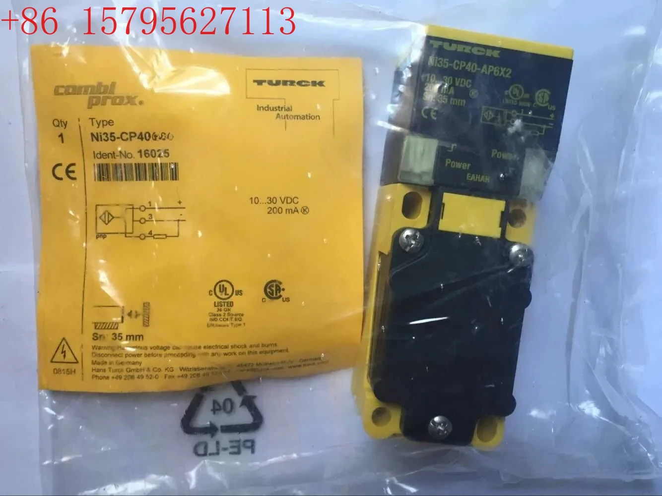 

NI35-CP40-FZ3X2 Turck Proximity Switch New High-Quality Sensor
