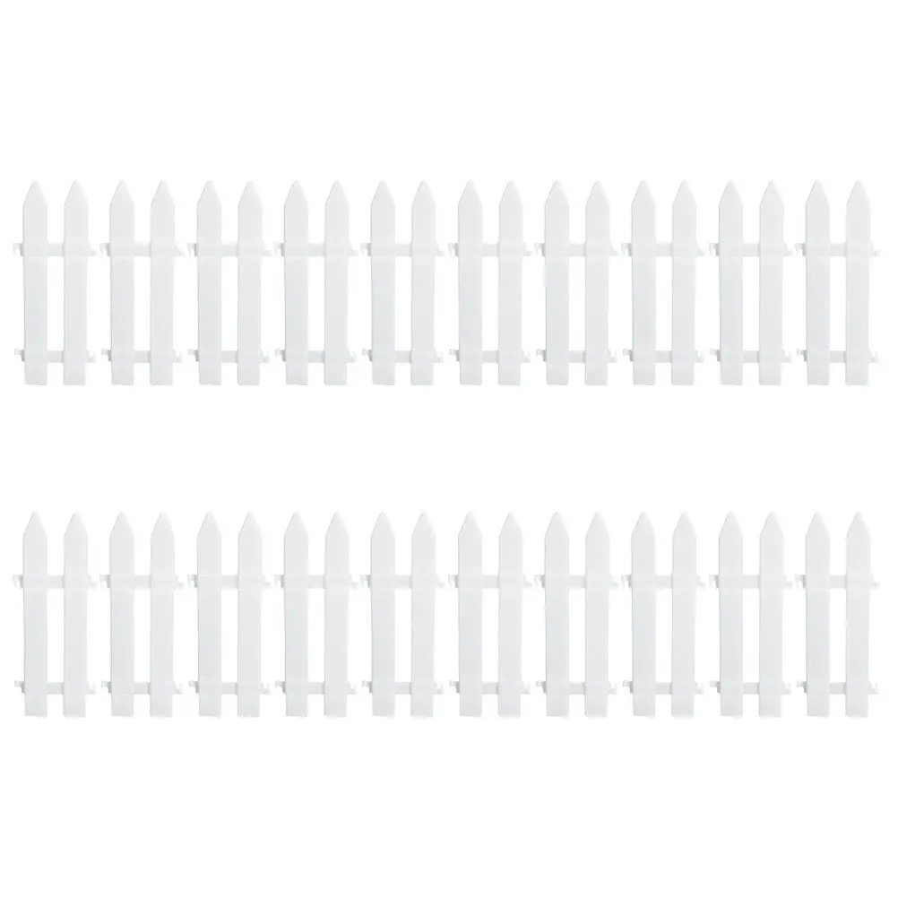 

20pcs Christmas Plastic Outdoor For Yard Lawn Garden Bed Edging Landscape Fence Balcony Courtyard Partition Diy Garden Fence