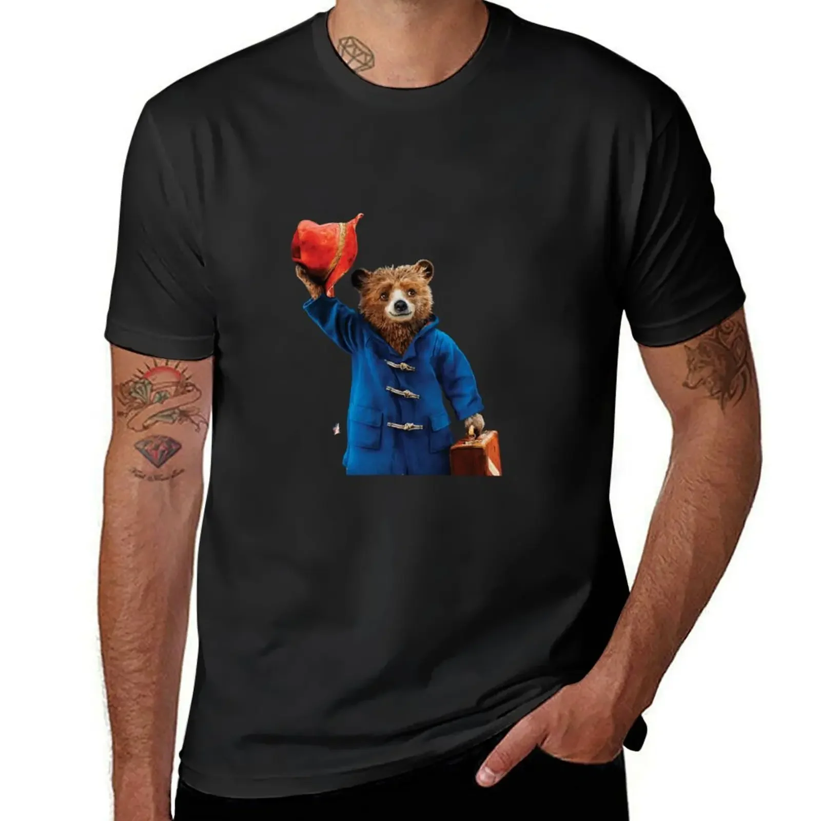 paddington bear T-Shirt customs custom t shirt man t shirt cute clothes black t shirts for men