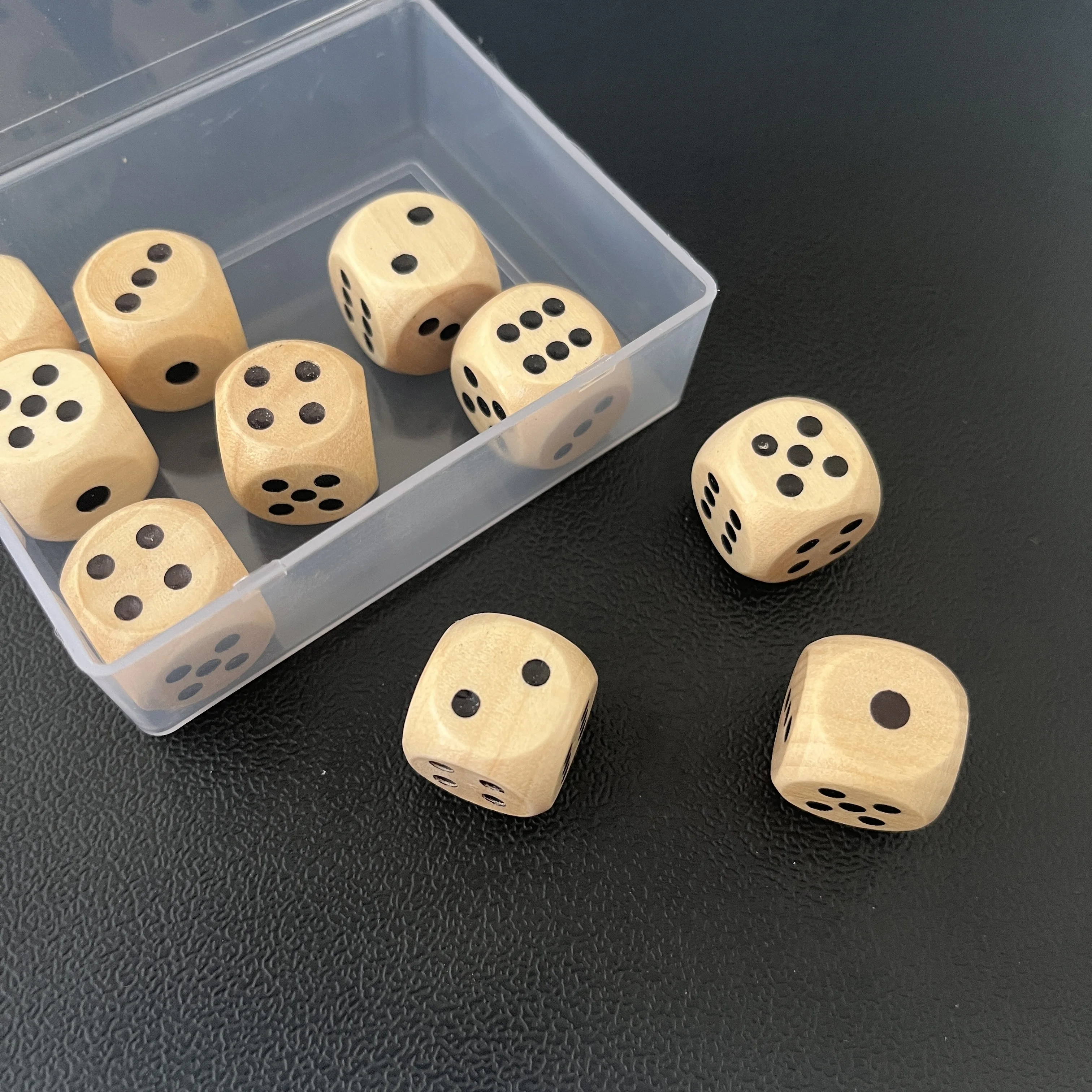 Wooden Dice 10Pcs R… - image