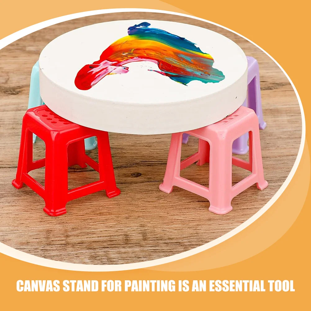 12 قطعة حامل اللوحة اكسسوارات قماش صغير تقف الحامل المحمولة يدعم الناهضون عدم الانزلاق لمستلزمات صب الاكريليك السائل #6