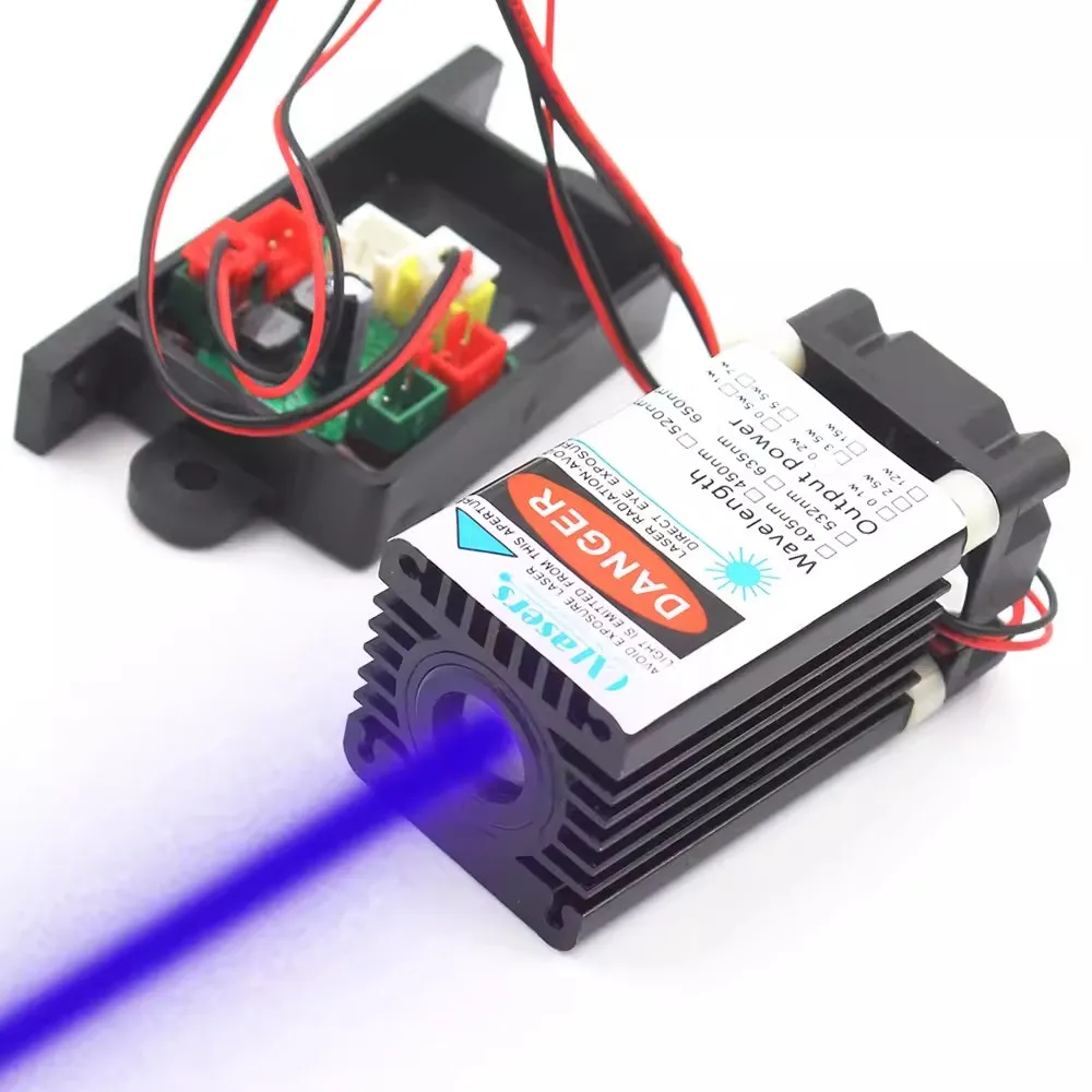 modulo azul do laser com luz grosseira laser da fase com pwm dc12v 450nm 100mw 01