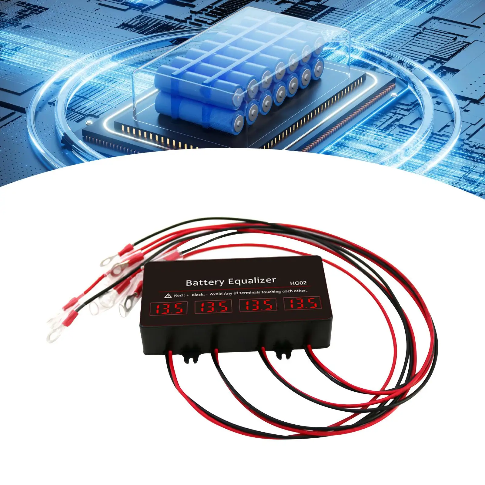 Battery Balancer Equalizer Keeps Batteries in Health Reverse Polarity Protection