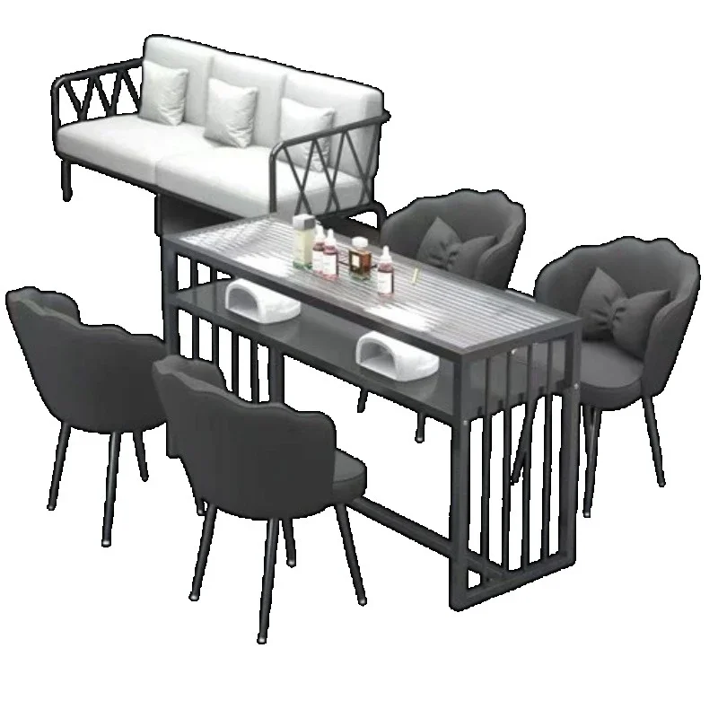 Salon Station Nail Tables Salon Furniture Professional Nail Table Manicure Table Free Shipping Beautician Reception Table Mesa