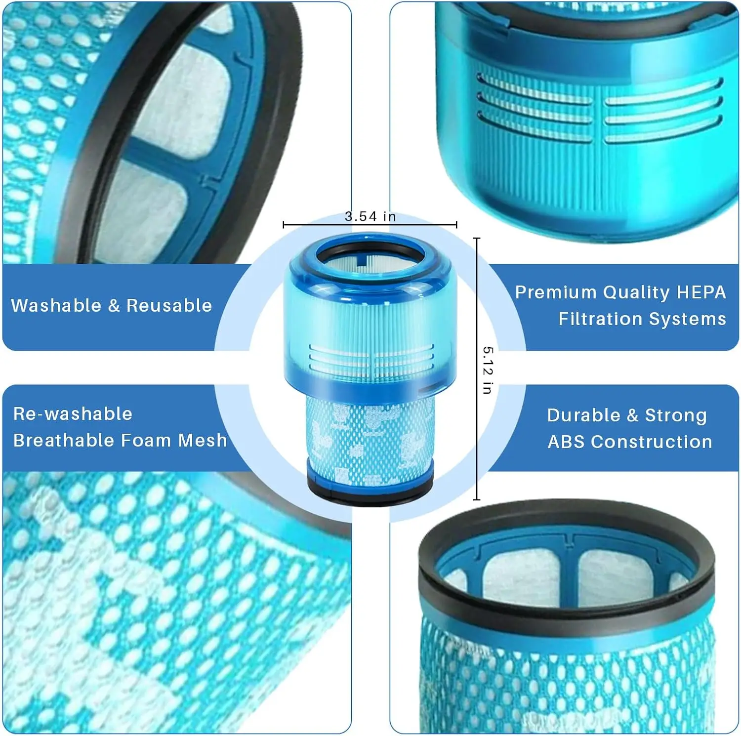 For Dyson V11 V15 SV14 SV15 SV16 SV17 SV22 Robot Vacuum Cleaner V15 Detter Absolute V11 Animal Hepa Filter Spare Parts