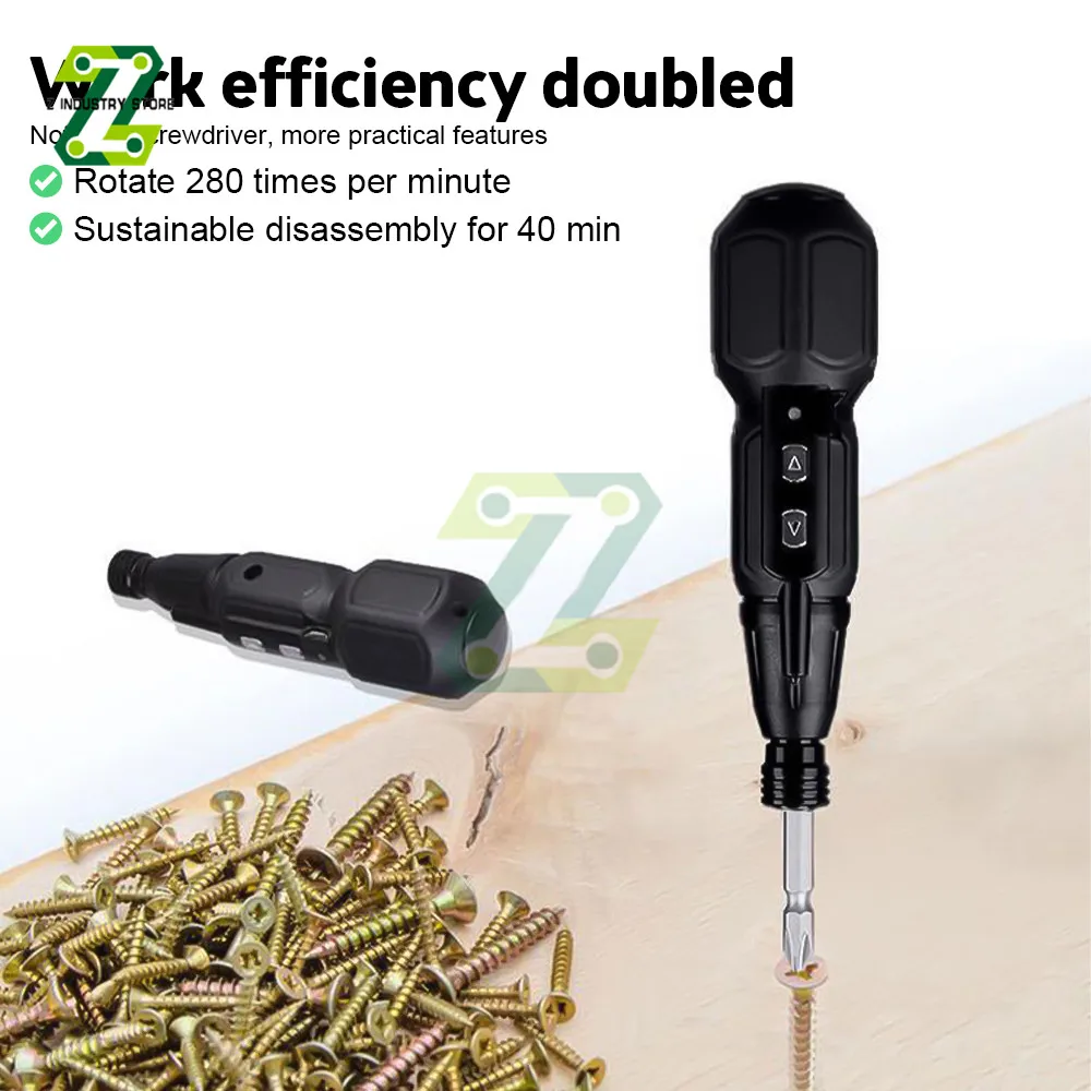 USB Electric Screwdriver Battery Rechargeable Cordless Screwdriver Impact Wireless Screwdriver Drill Electric Screw Driver Tools