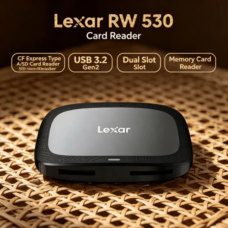 Lexar CFexpress Type A / SD Memory Card Reader USB 3.2 Gen2 RW530 SD Card Reader Dual Slot CFA Max 900MB/s