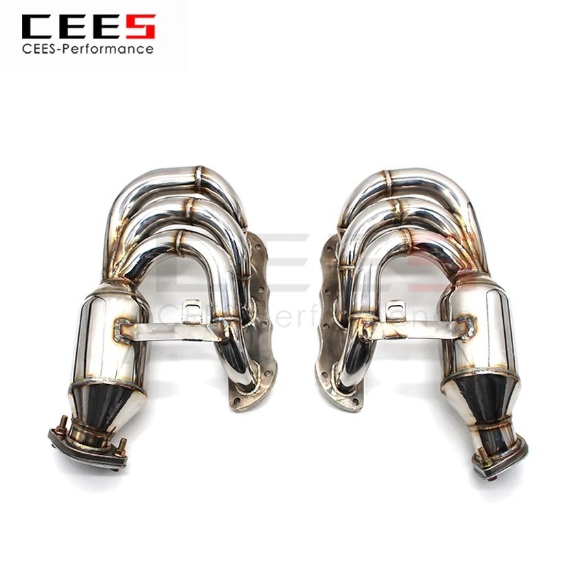 

CEES Exhaust System For Porsche 981 Boxster Cayman Headers Stainless Steel Test Pipe No cat Downpipe Stainless Steel Car Parts