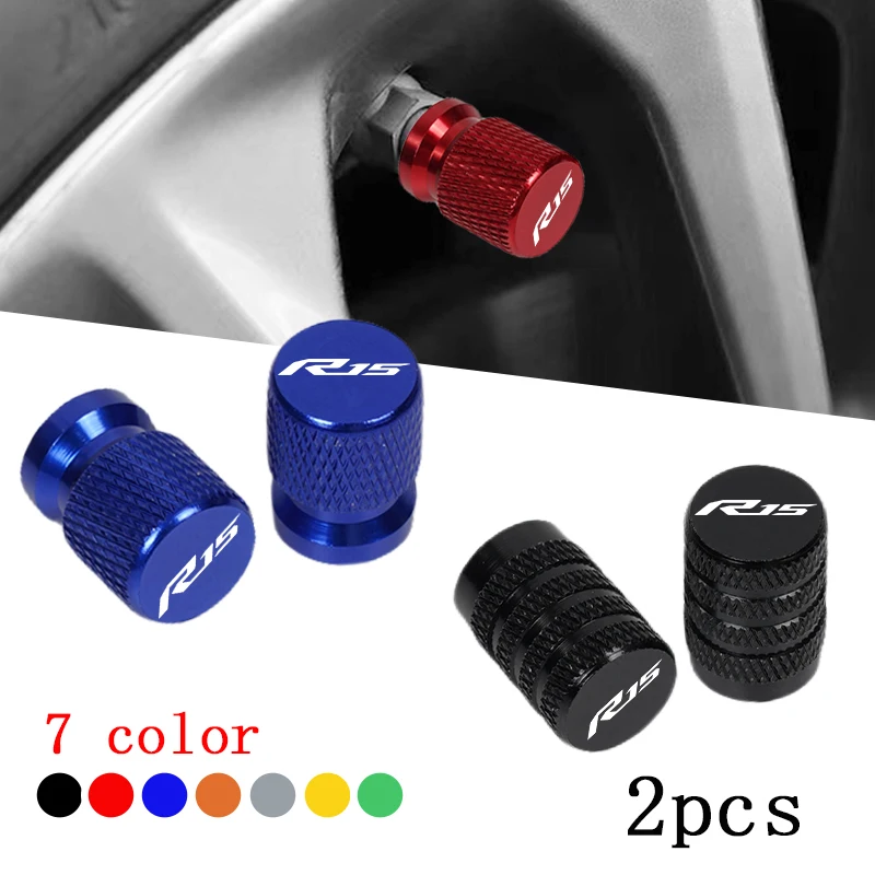 

For Yamaha YZF-R15 YZFR15 YZF R15 V3 V4 Accessories 2pcs Motorcycle CNC Aluminum Tire Valve Air Port Stem Cover Caps