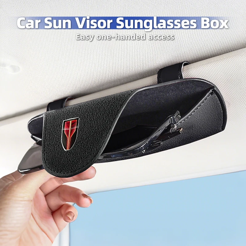 

Car Glasses Holder Clip Accesorios Interior Decoration Case Cover Eyeglass Organizer For Hongqi H5 H7 H9 E-QM5 HS3 HS5 HS6 HS7