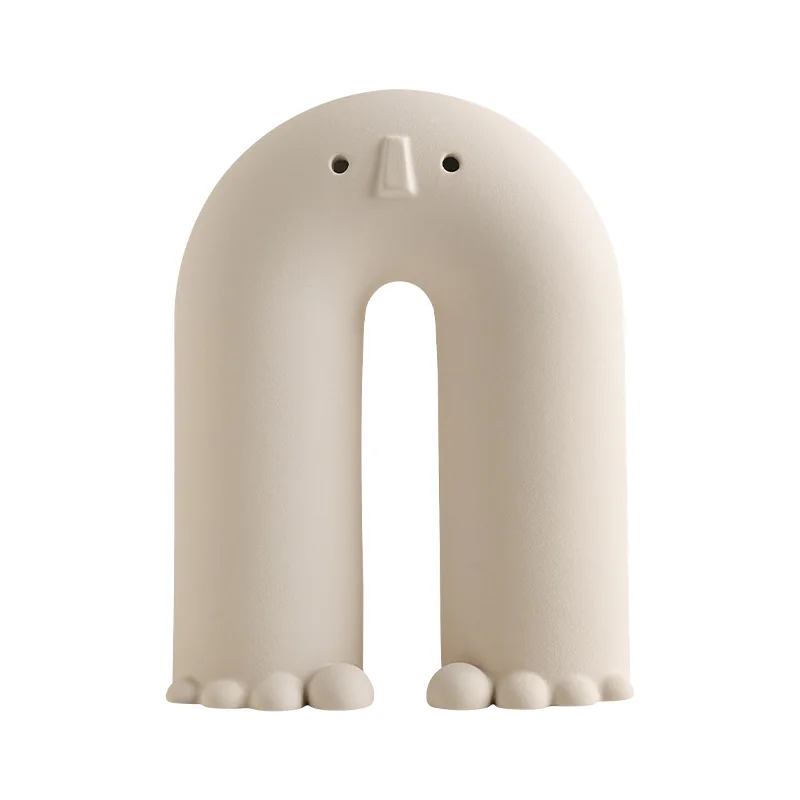 

Wabi Sand Wind Ceramic Vase High-end Ornament, Home Living Room Entrance Desktop Art Flower